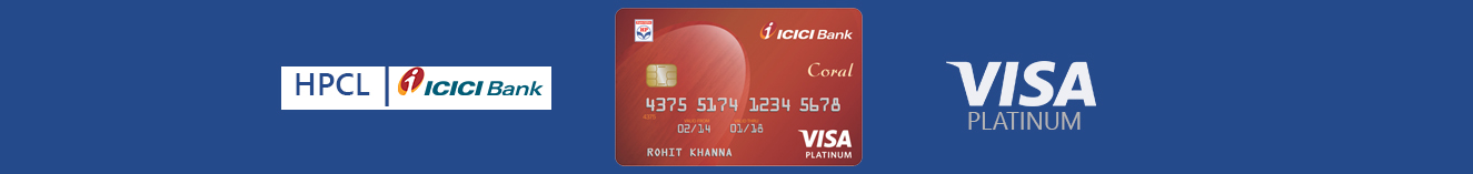 icici bank hpcl coral credit card visa